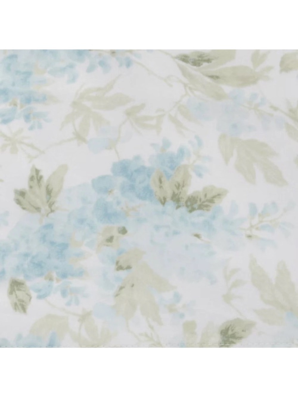 Laura Ashley KING ~ Blue Green Floral ~ 300TC SOFT Cotton Sateen 4Pc. Sheet Set - Picture 8 of 9